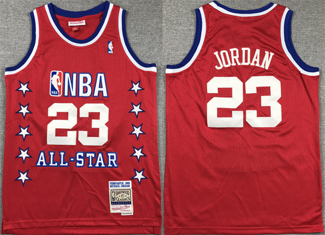 Youth All Star #23 LeBron James Red Stitched Basketball Jersey